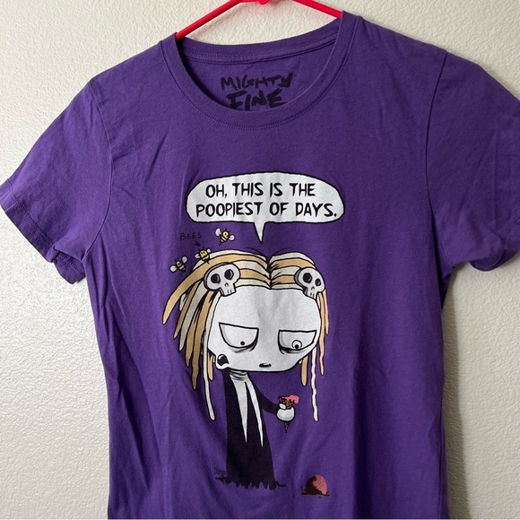 Vintage Y2K Hot Topic Mighty Fine Roman Dirge - Lenore Ice Cream Tee - Sz L - Picture 4 of 8